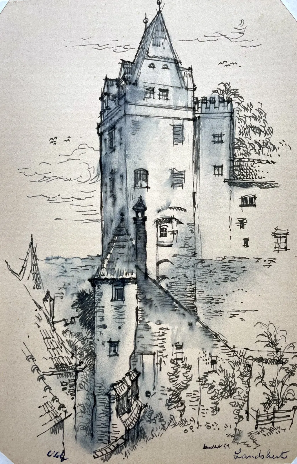 Turm der Burg Trausnitz in Landshut