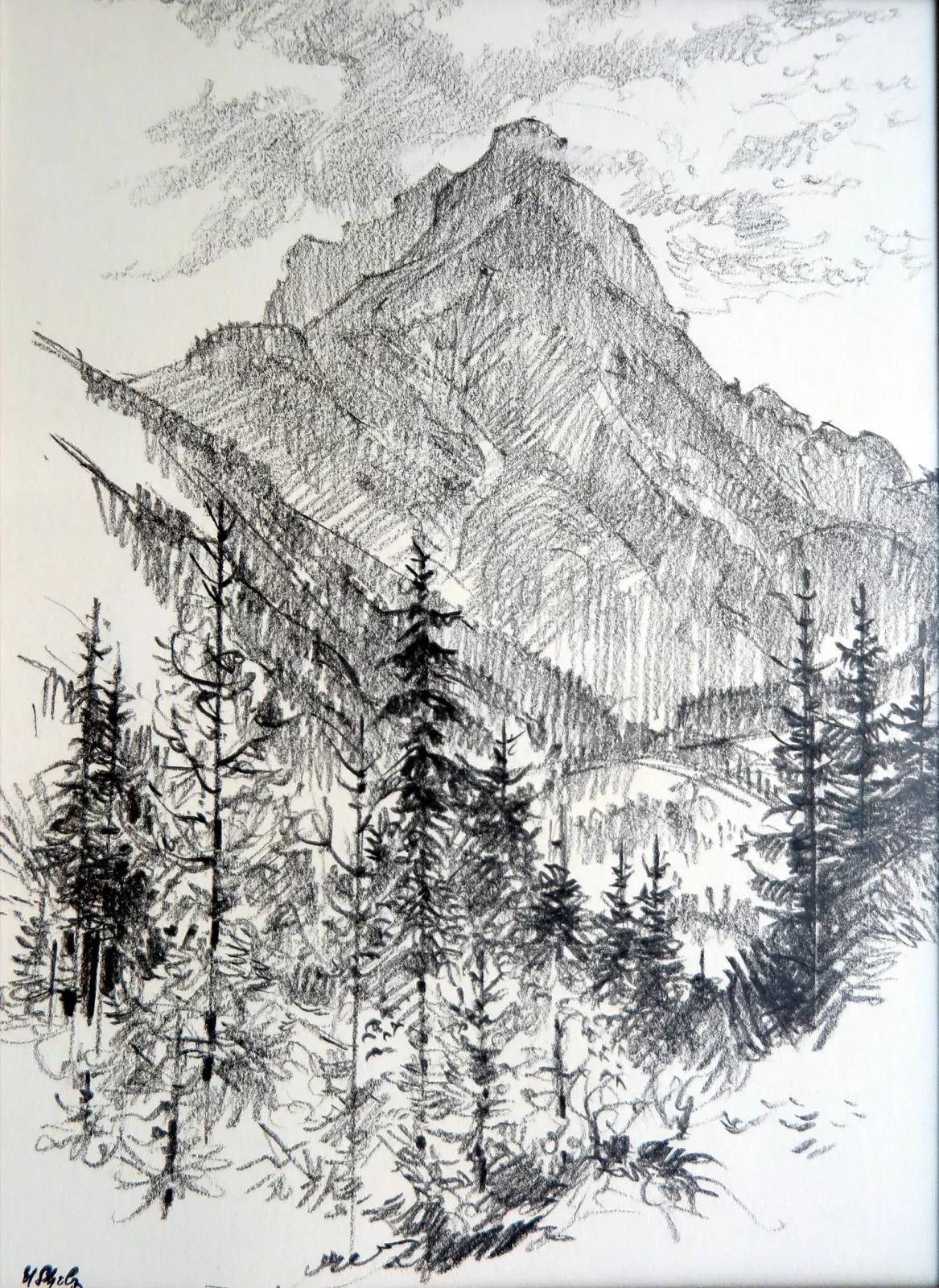 Der Berg Reichenstein über Golmbach