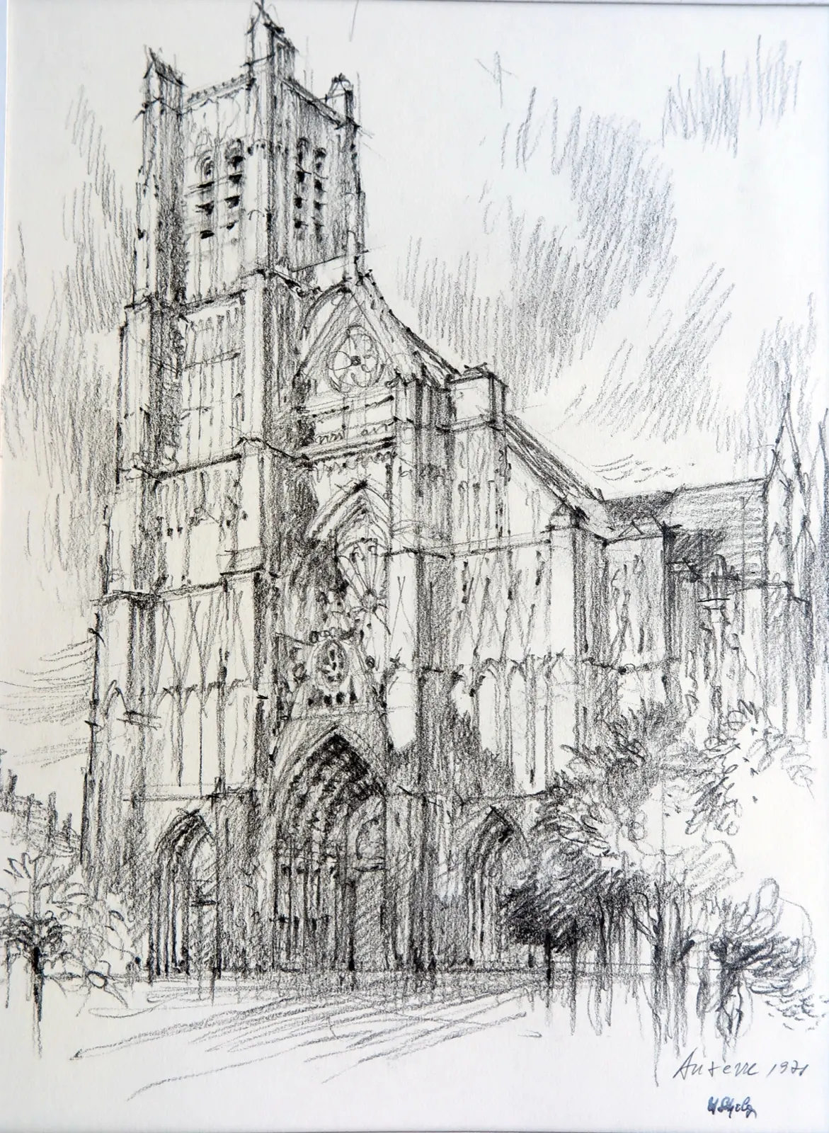 Gotische Kathedrale St-Étienne von Auxerre